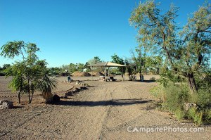 A camp site at Pancho Villa State Park, New Mexico