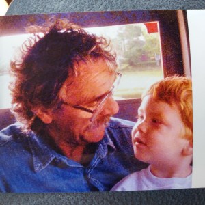 George and Sam on train